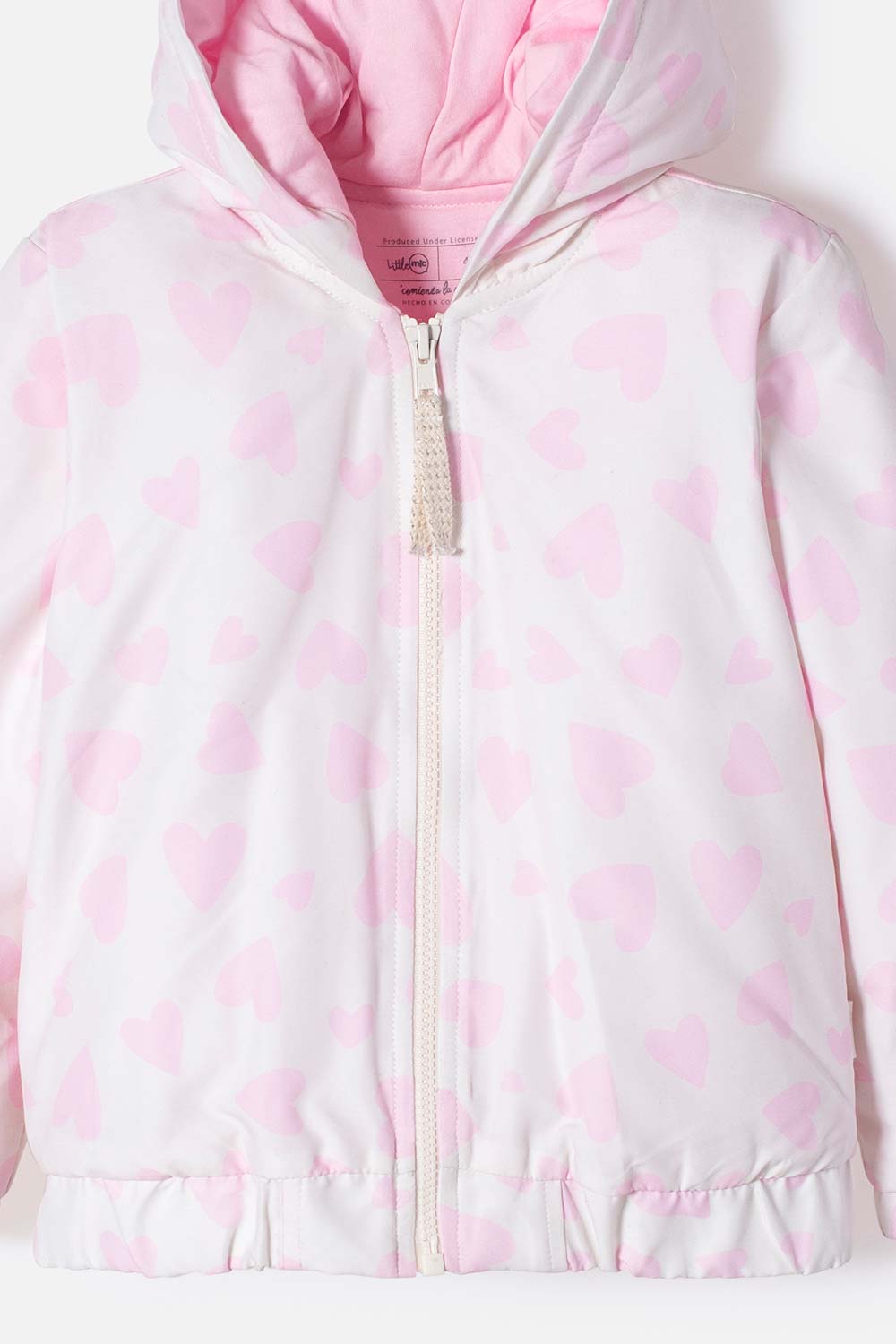 CHAQUETA LITTLEMIC MULTICOLOR CON CIERRE FRONTAL PARA NIÑA 2T A 5T