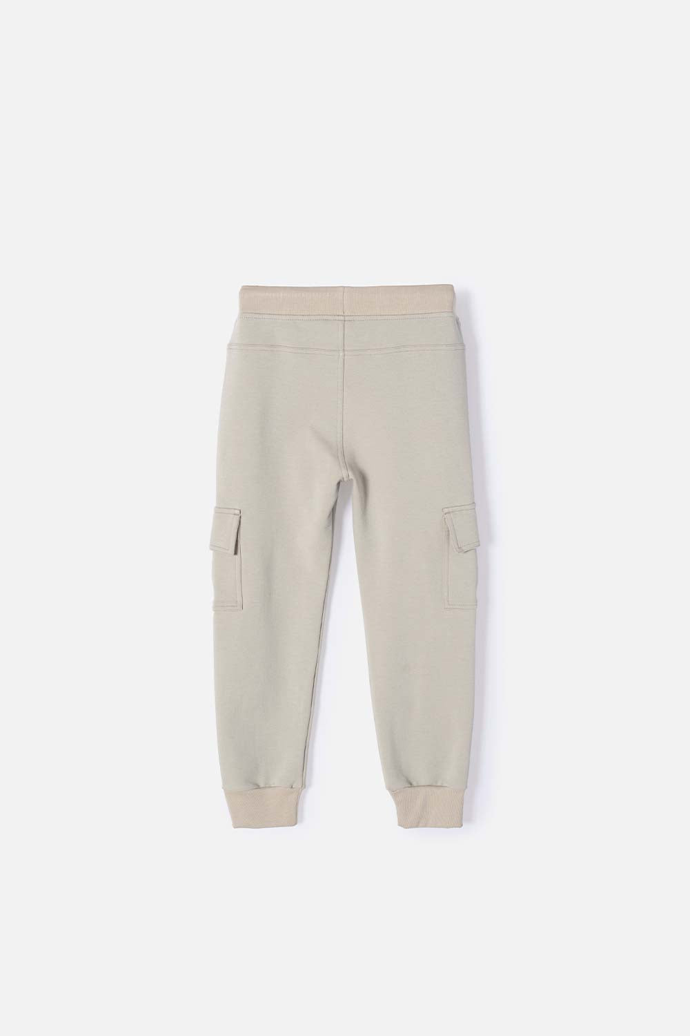 JOGGER DE MIC CON CORDÓN VERDE ACEITUNA PARA NIÑO