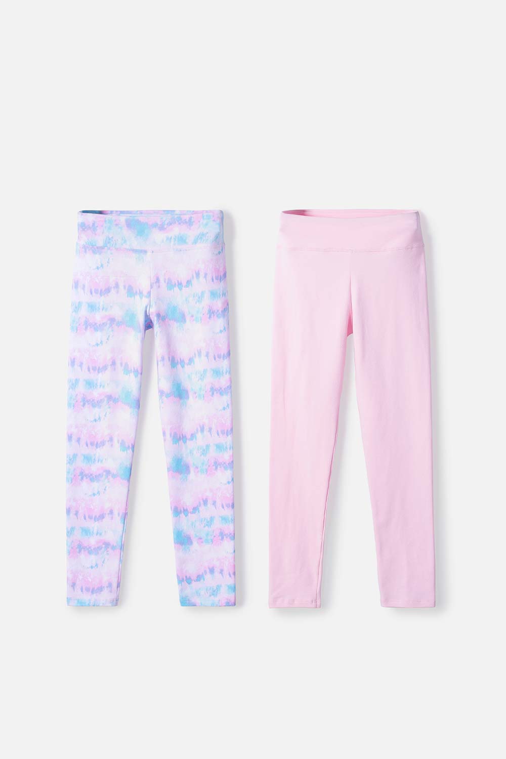 PACK X2 LEGGINS DE MIC MULTICOLOR PARA NIÑA