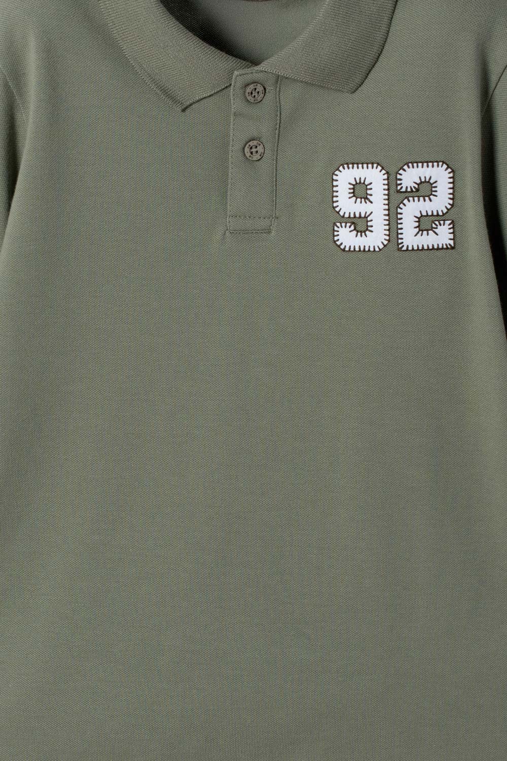 CAMISETA TIPO POLO DE MIC VERDE PARA NIÑO