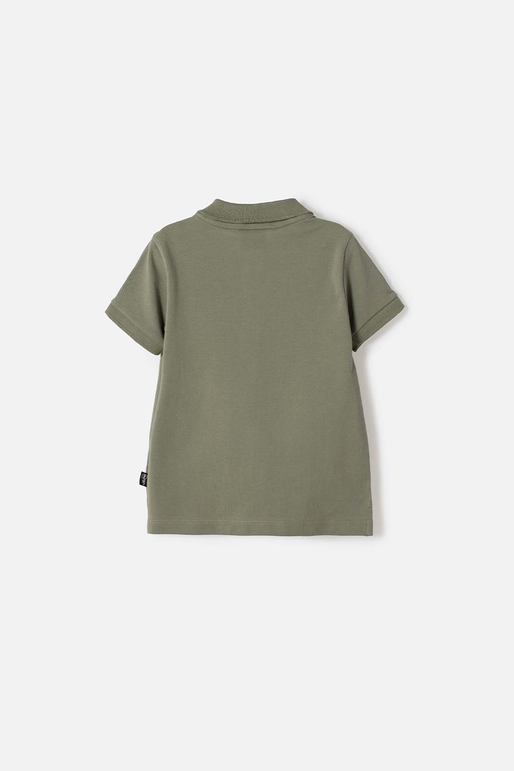 CAMISETA TIPO POLO DE LITTLEMIC VERDE PARA NIÑO 2T A 5T
