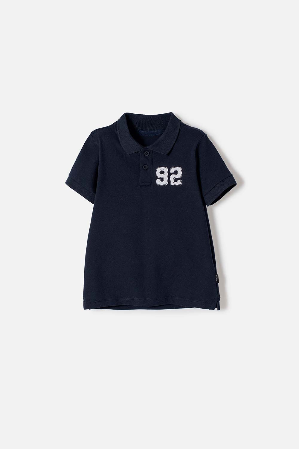 CAMISETA TIPO POLO DE MIC AZUL PARA NIÑO 2T A 5T