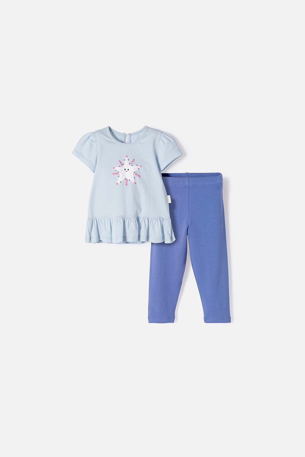 CONJUNTO LITTLEMIC MULTICOLOR DE PANTALÓN LARGO PARA BEBÉ NIÑA