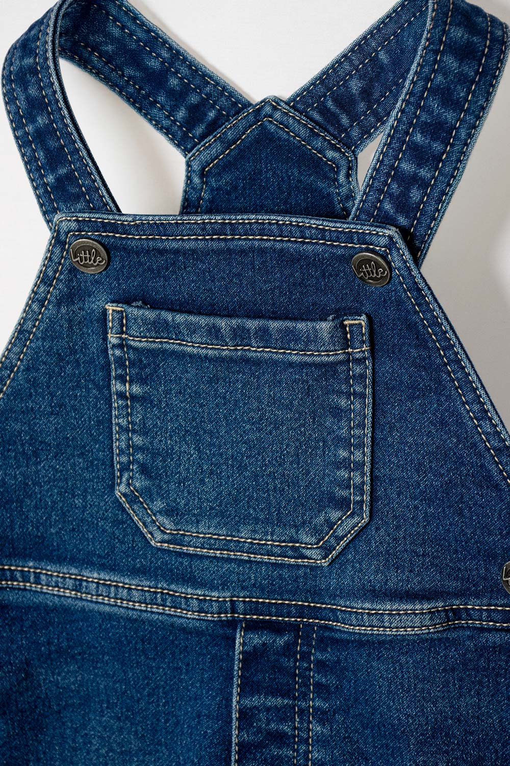 OVERALL DE LITTLEMIC DENIM AZUL PARA BEBÉ UNISEX