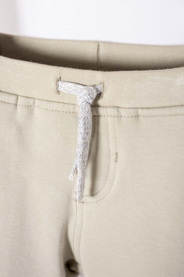 JOGGER LITTLEMIC CON CORDÓN CAFÉ PARA NIÑO 2T A 5T