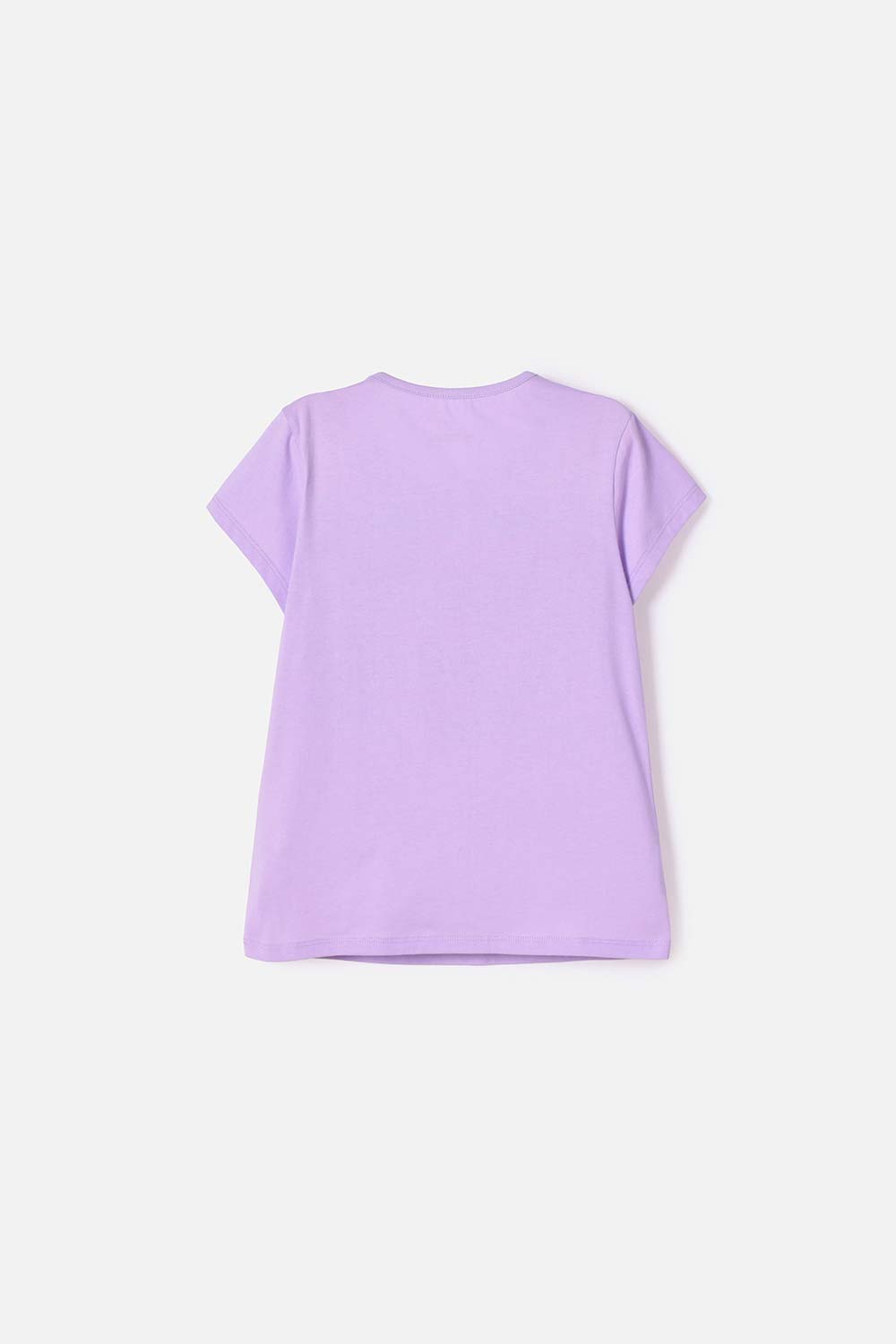 CAMISETA DE CAPYBARA MANGA CORTA VIOLETA PARA NIÑA