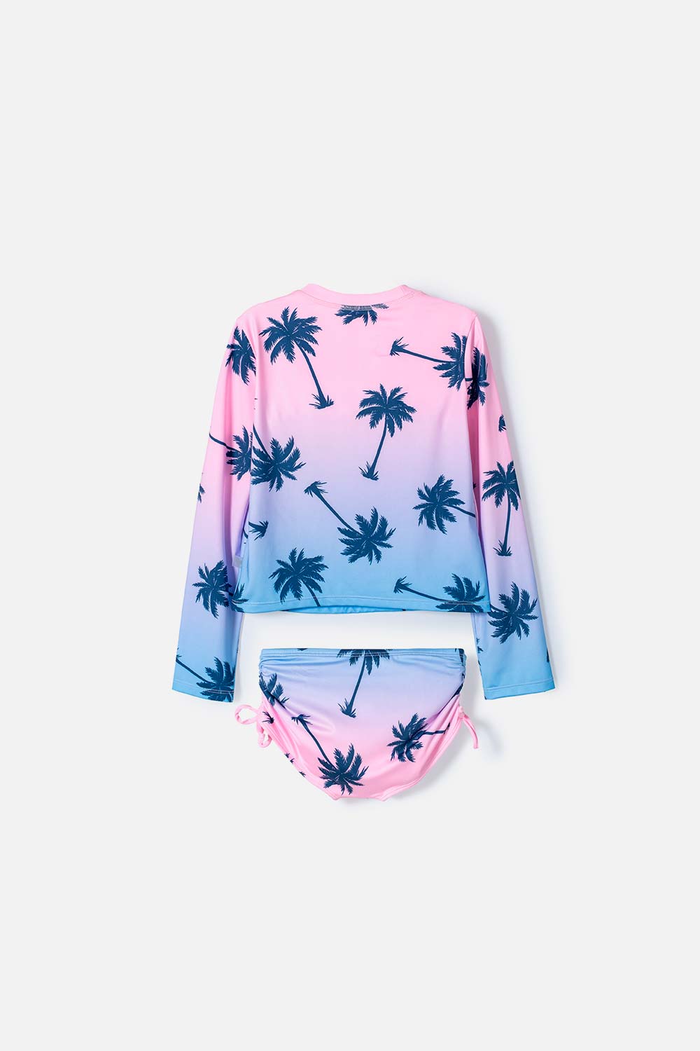 VESTIDO DE BAÑO MIC MULTICOLOR DE CAMISETA MANGA LARGA PARA NIÑA