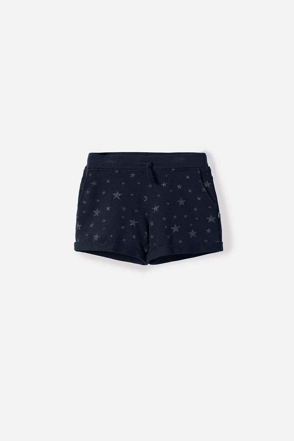 SHORT DE MIC CON CORDÓN NEGRO PARA NIÑA