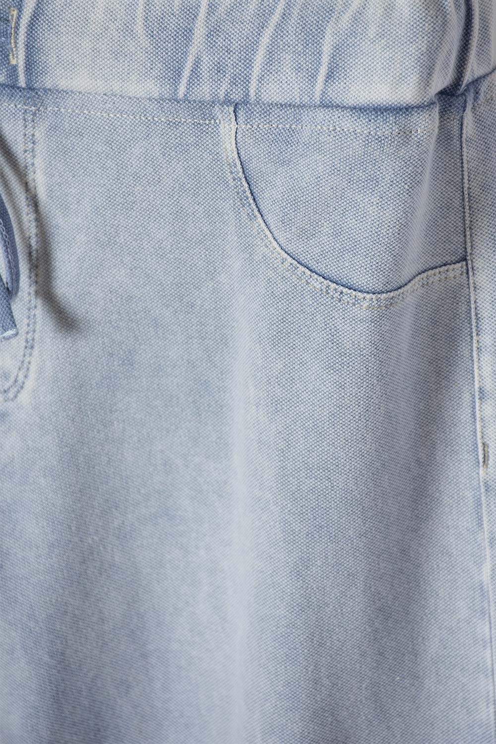 JOGGER DE MIC CON CORDÓN AZUL PARA NIÑA