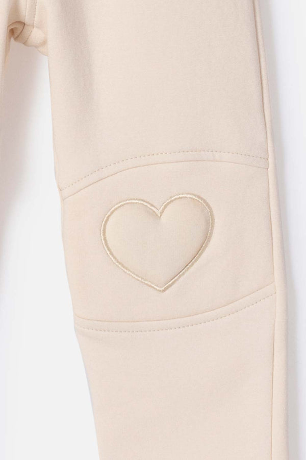 JOGGER DE LITTLEMIC CON CORDÓN ALMENDRA PARA NIÑA 2T A 5T