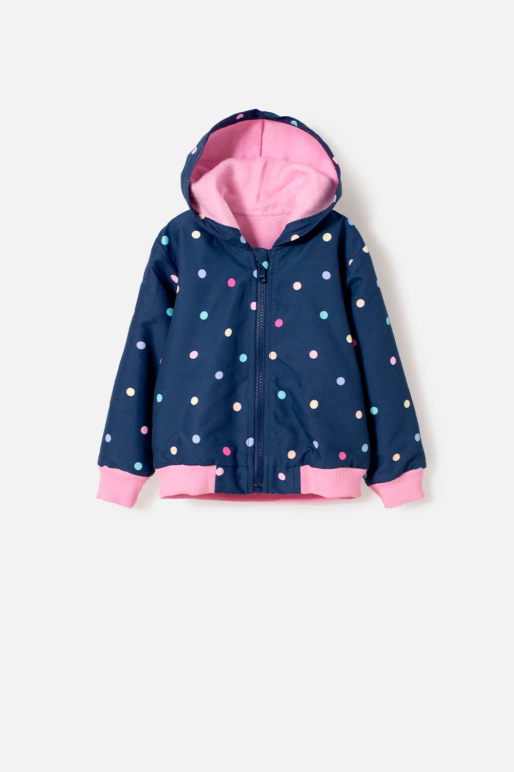 CHAQUETA DE LITTLEMIC CON CAPUCHA MULTICOLOR PARA NIÑA 2T A 5T