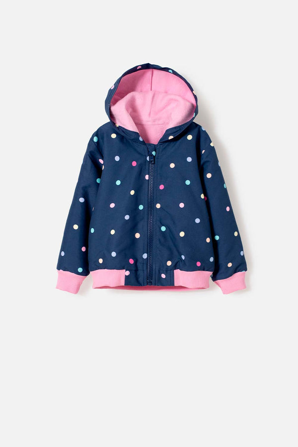 CHAQUETA DE LITTLEMIC CON CAPUCHA MULTICOLOR PARA NIÑA 2T A 5T