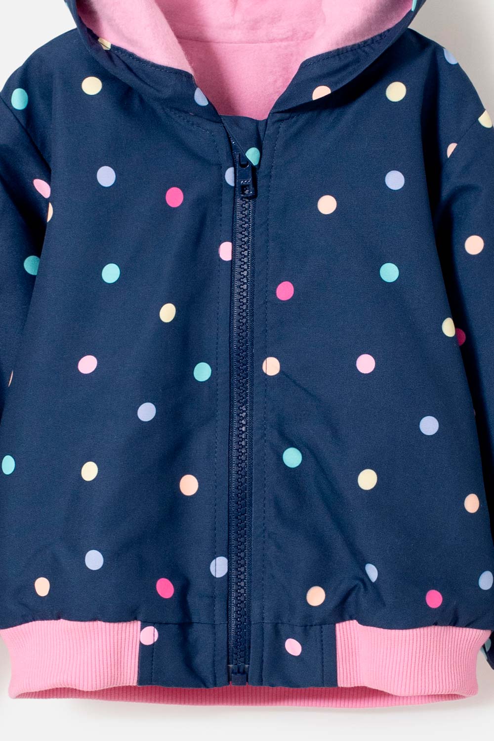 CHAQUETA DE LITTLEMIC CON CAPUCHA MULTICOLOR PARA NIÑA 2T A 5T