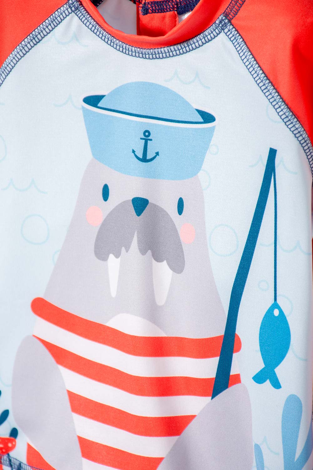 CONJUNTO DE BAÑO LITTLEMIC CON SOMBRERO MULTICOLOR PARA BEBÉ NIÑA