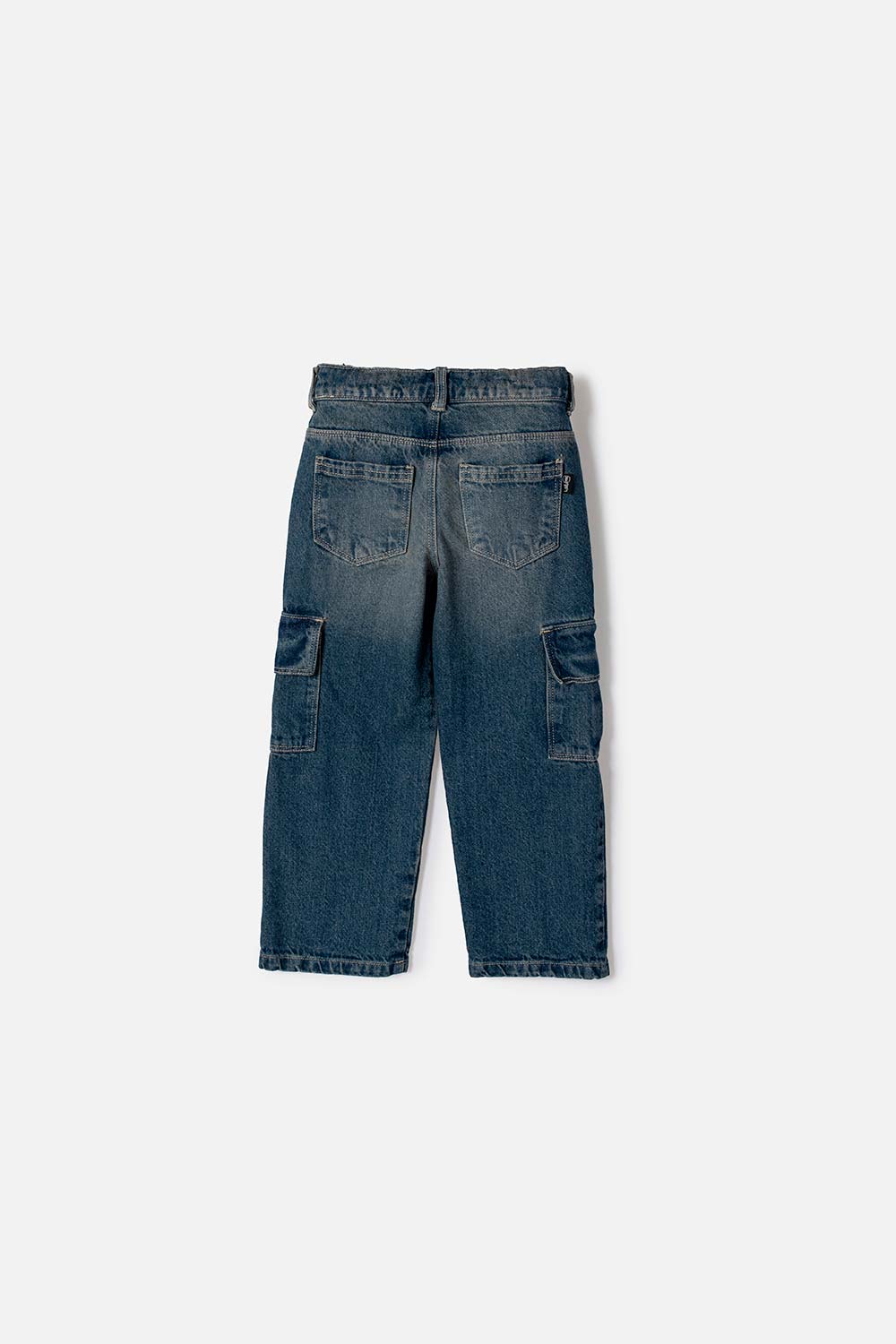 JEAN DE LITTLEMIC CON BOLSILLOS AZUL PARA NIÑO 2T A 6T