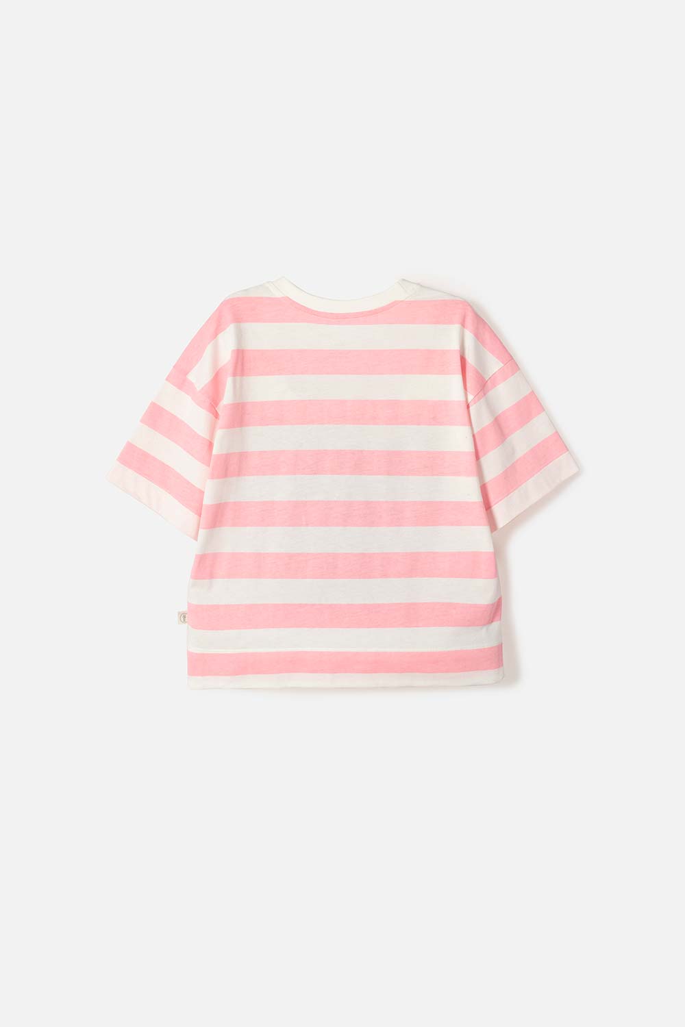 CAMISETA DE MIC MANGA CORTA MARFIL PARA NIÑA