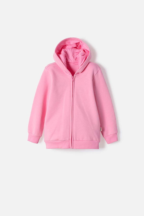 BUZO DE LITTLEMIC CON CIERRE ROSADO PARA NIÑA 2T A 6T