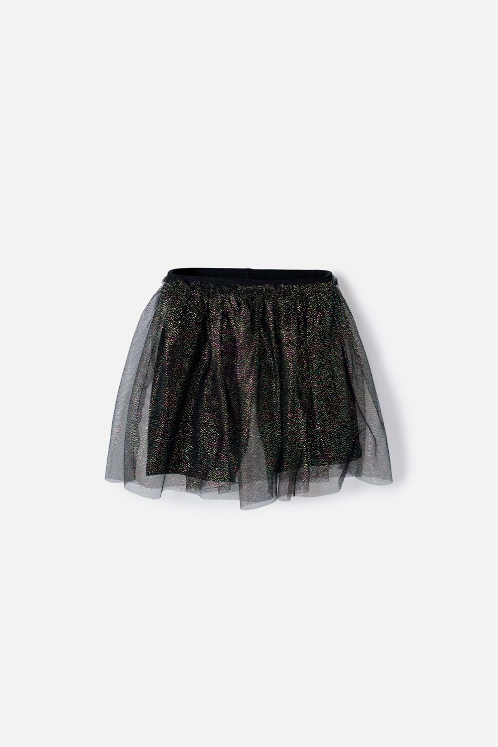 FALDA DE MIC CON TULL NEGRO PARA NIÑA