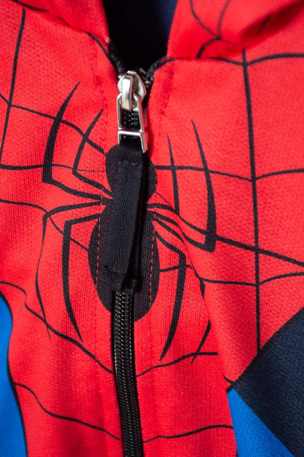 CHAQUETA DE SPIDER-MAN ABIERTO ROJO Y AZUL PARA NIÑO 2T A 5T