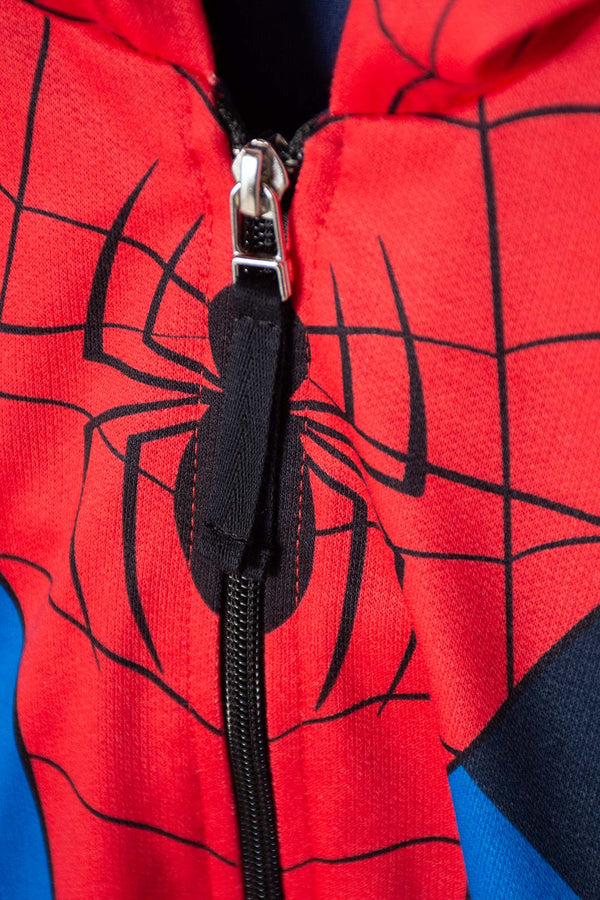 CHAQUETA DE SPIDER-MAN ABIERTO ROJO Y AZUL PARA NIÑO 2T A 5T
