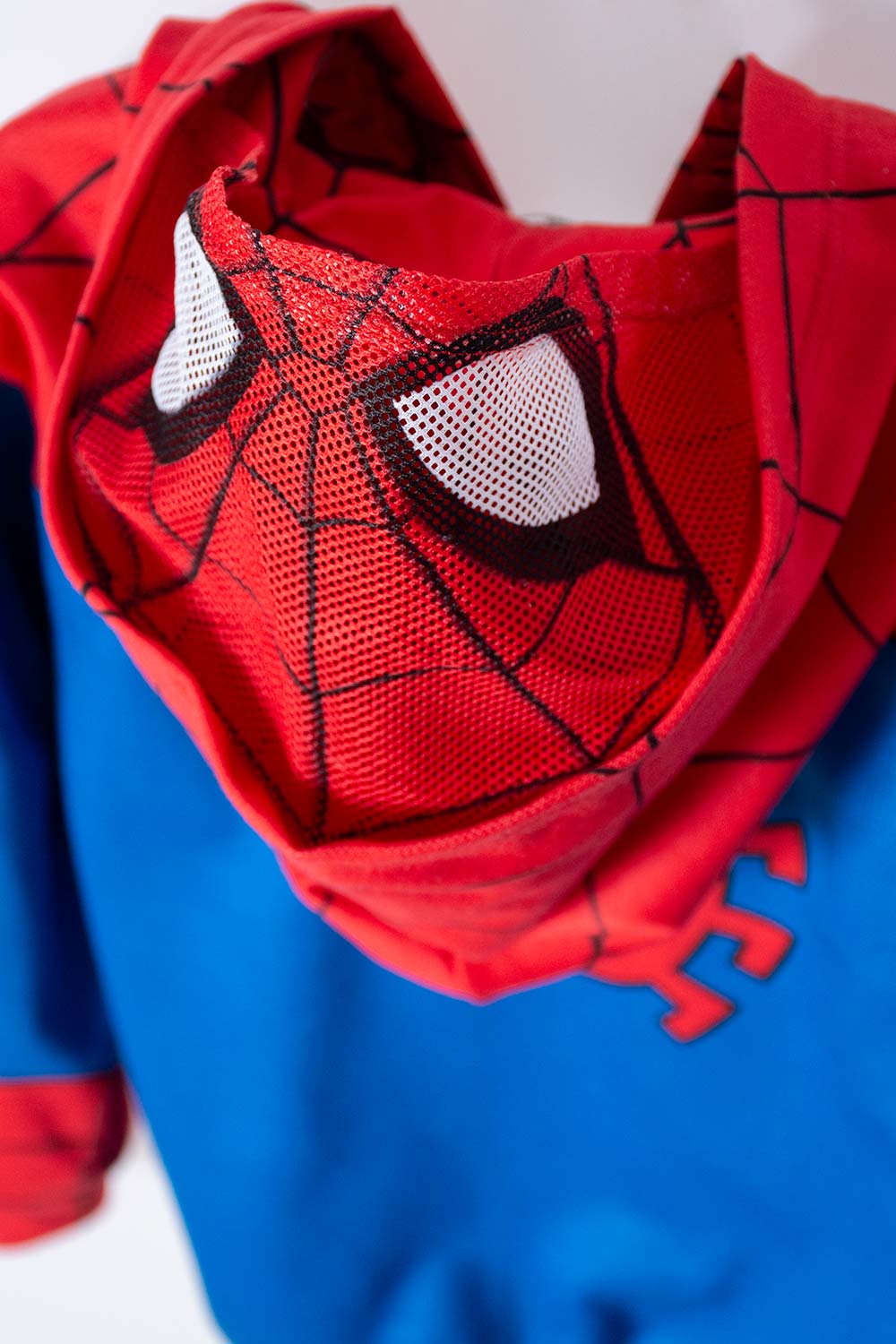 CHAQUETA DE SPIDER-MAN ABIERTO ROJO Y AZUL PARA NIÑO 2T A 5T