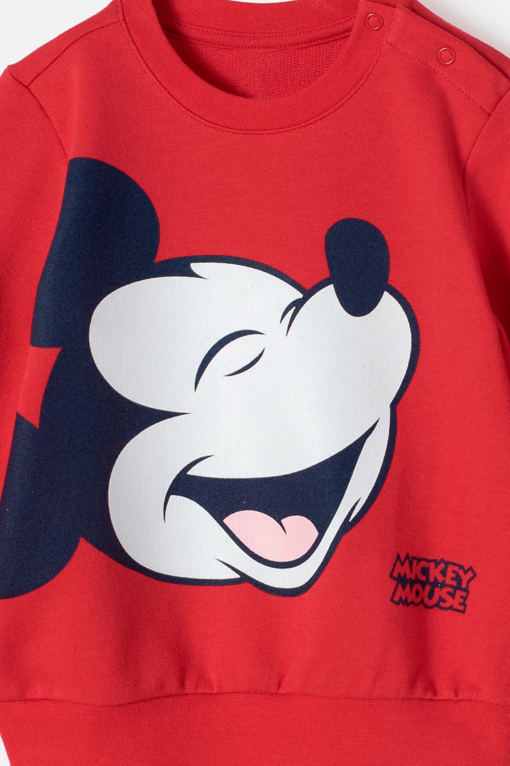 CONJUNTO DE MICKEY MOUSE CON PANTALÓN ROJO Y AZUL PARA BEBÉ NIÑO