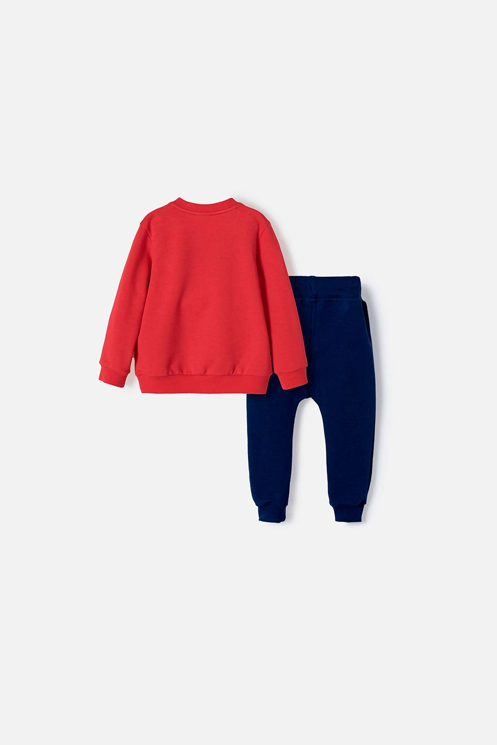 CONJUNTO DE MICKEY MOUSE CON PANTALÓN ROJO Y AZUL PARA BEBÉ NIÑO