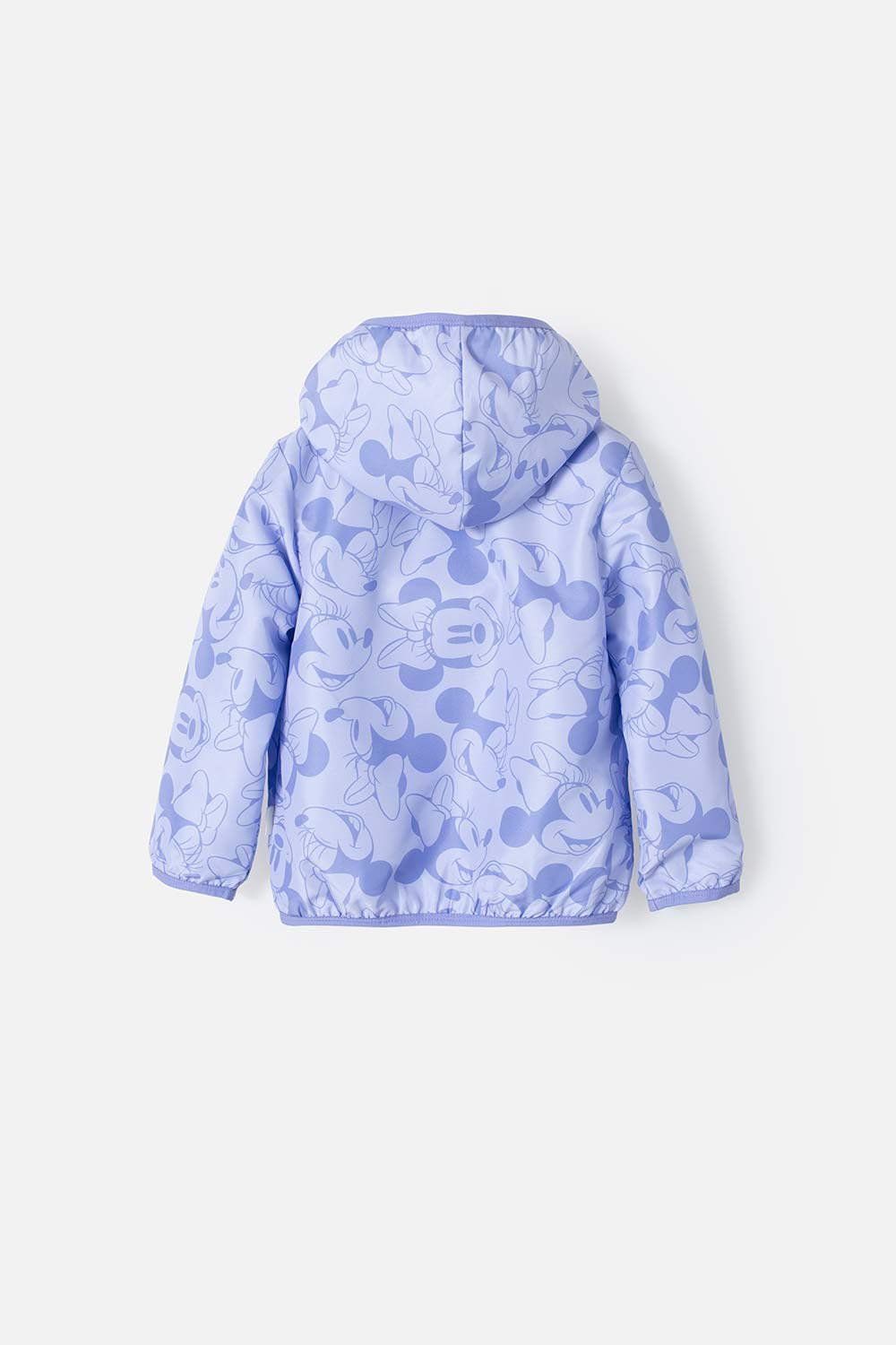 CHAQUETA DE MINNIE MOUSE CON CAPUCHA LILA PARA NIÑA 2T A 5T