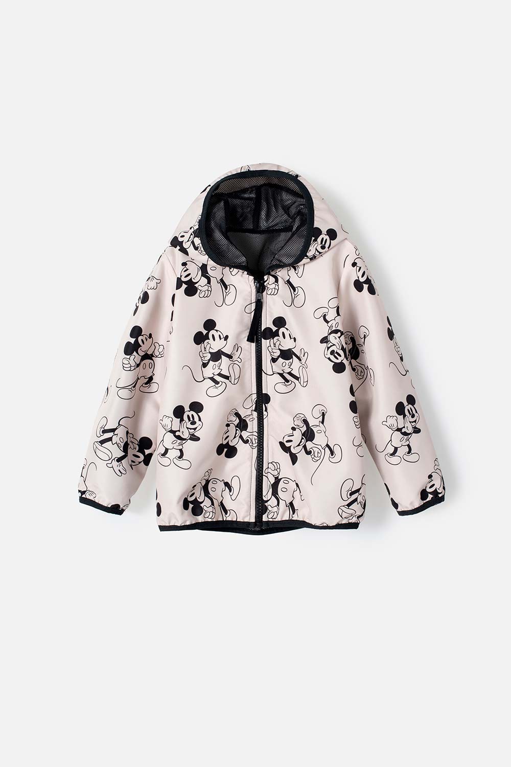 CHAQUETA DE MICKEY MOUSE CON CIERRE CAQUI PARA NIÑA