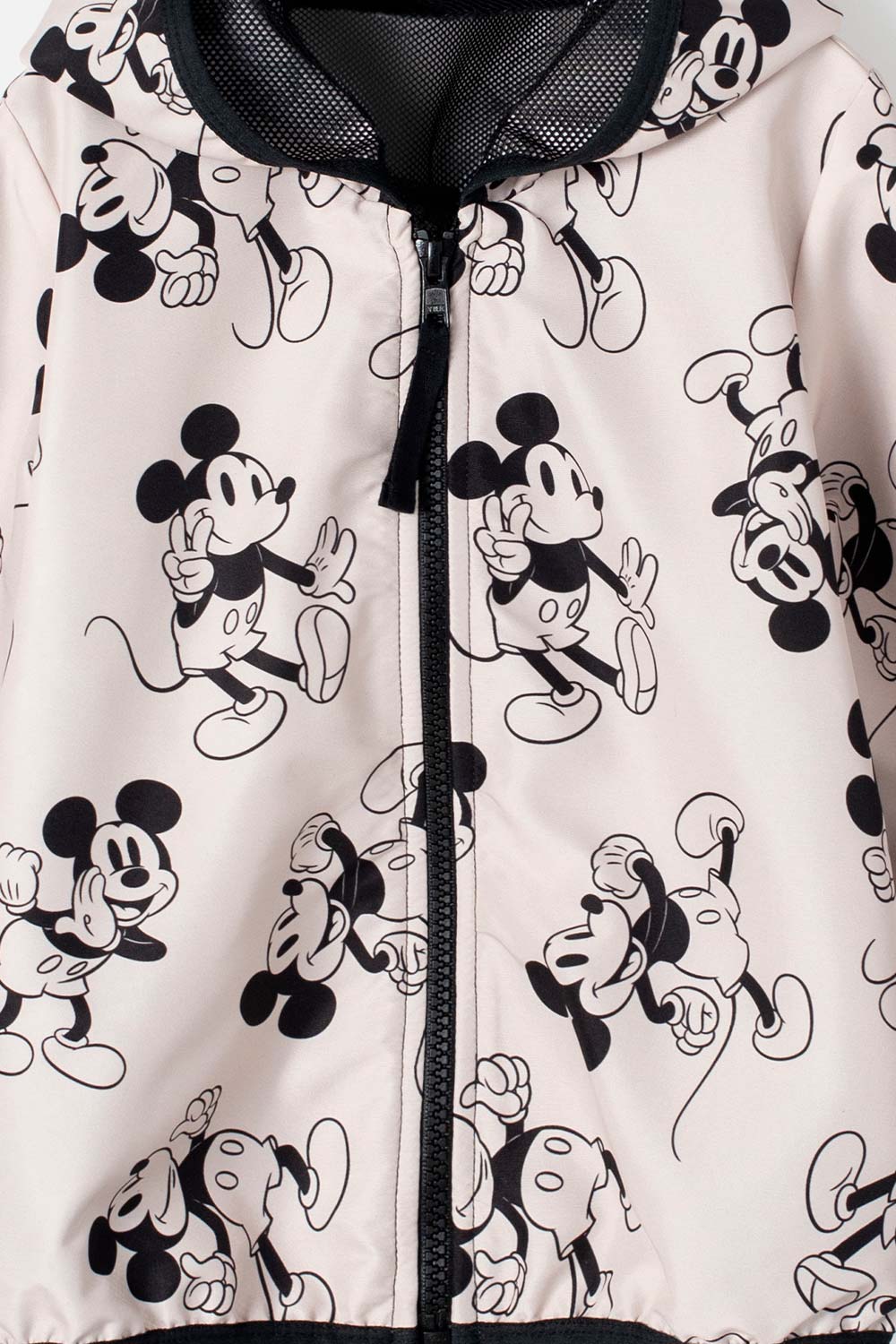 CHAQUETA DE MICKEY MOUSE CON CIERRE CAQUI PARA NIÑA
