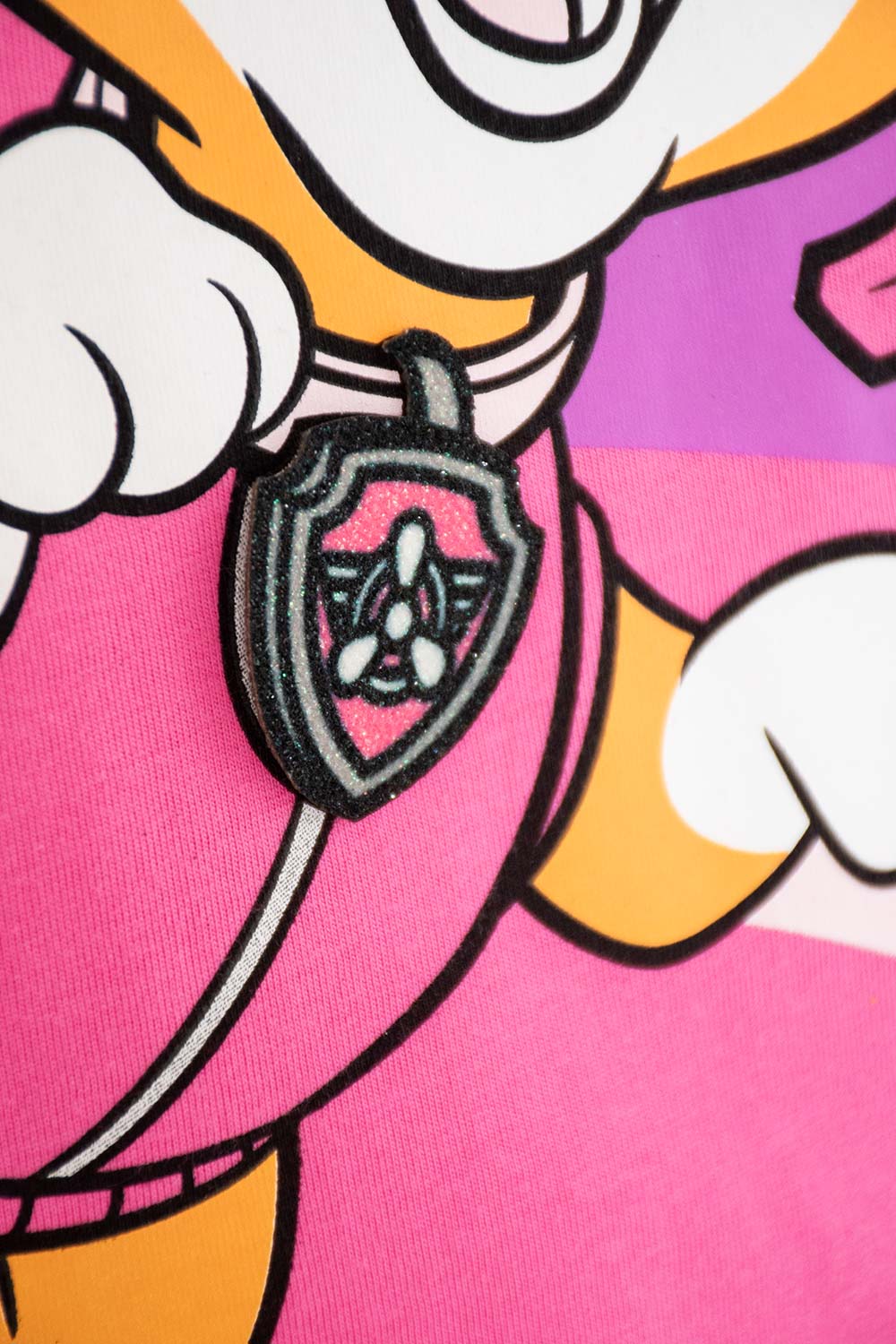 CAMISETA DE PAW PATROL ROSADA ESTAMPADA EN FRENTE PARA NIÑA 2T A 5T