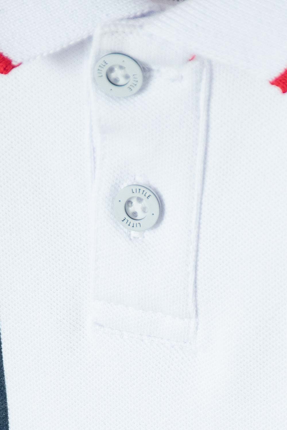CAMISETA TIPO POLO NASA BLANCO PARA NIÑO 2T A 5T