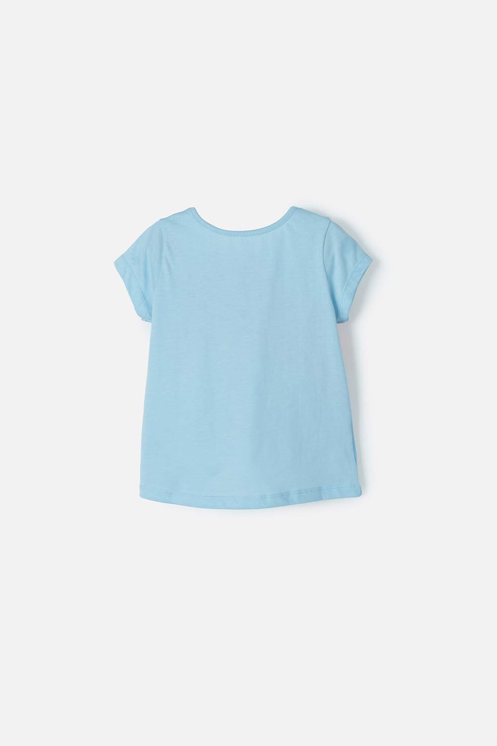 CAMISETA DE LA SIRENITA MANGA CORTA AZUL PARA NIÑA 2T A 5T