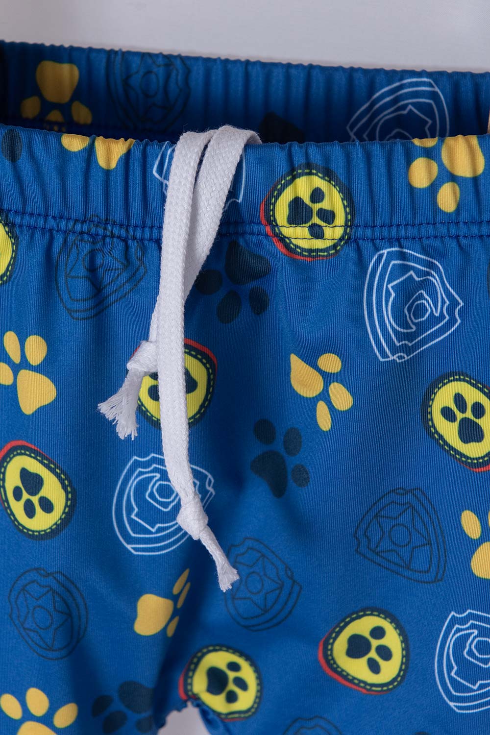 CONJUNTO DE BAÑO DE PAW PATROL AMARILLO Y AZUL MANGA LARGA PARA NIÑO 2T A 5T