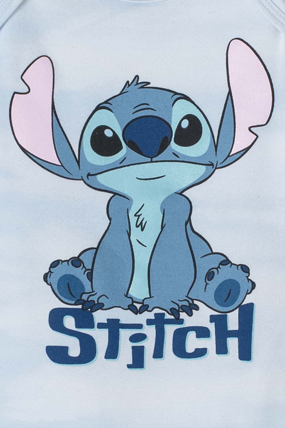 PIJAMA DE STITCH CON GORRO AZUL PARA BEBÉ NIÑO