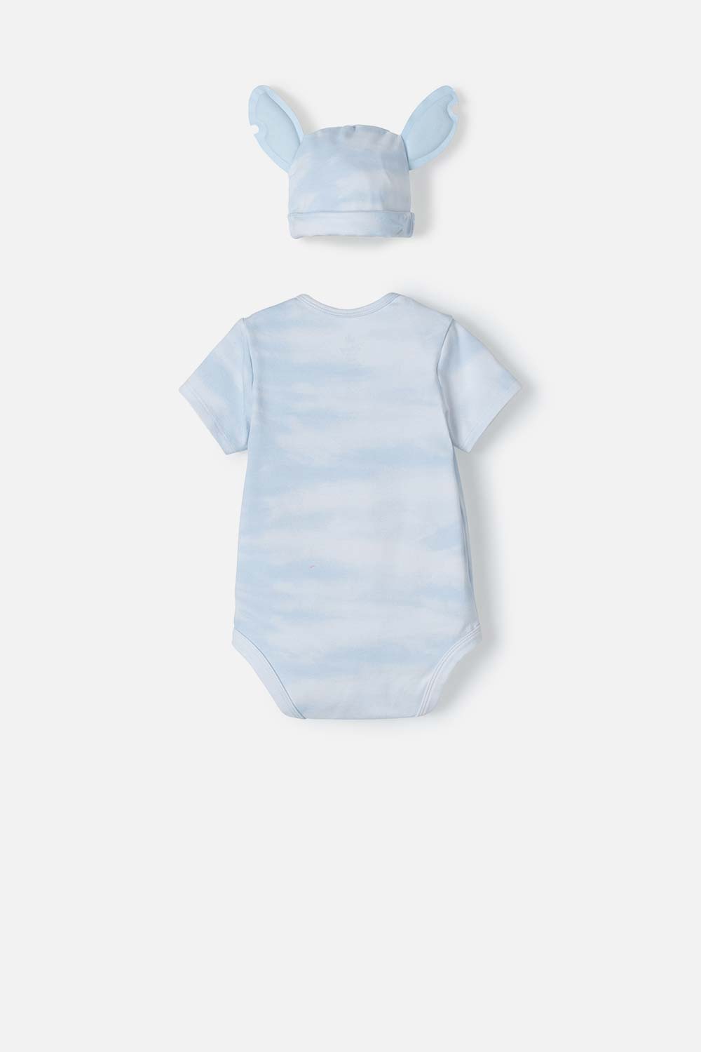 PIJAMA DE STITCH CON GORRO AZUL PARA BEBÉ NIÑO