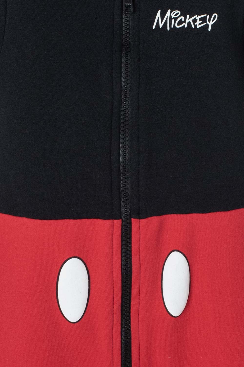 ENTERIZO DE MICKEY MOUSE NEGRO Y ROJO CORTO PARA BEBÉ NIÑO