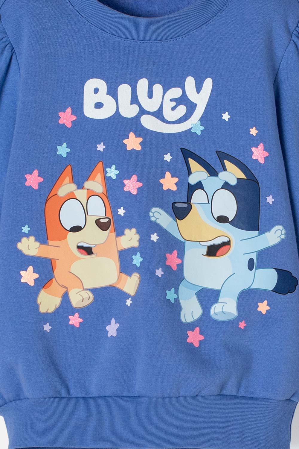 BUZO DE BLUEY AZUL DE DISEÑO CERRADO PARA NIÑA 2T A 6T