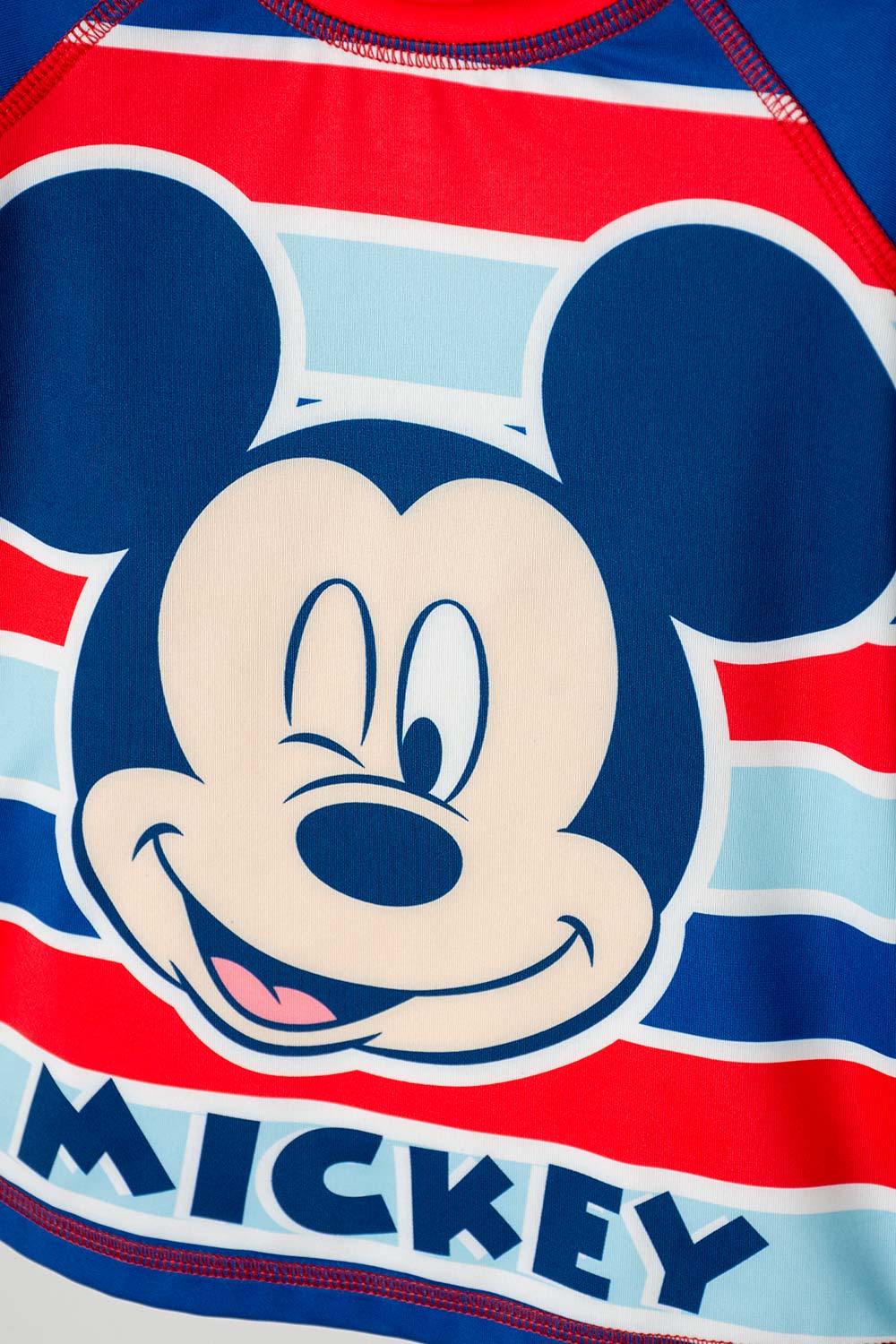 CONJUNTO DE BAÑO DE MICKEY MOUSE DE CAMISETA MANGA LARGA PARA NIÑO 2T A 5T