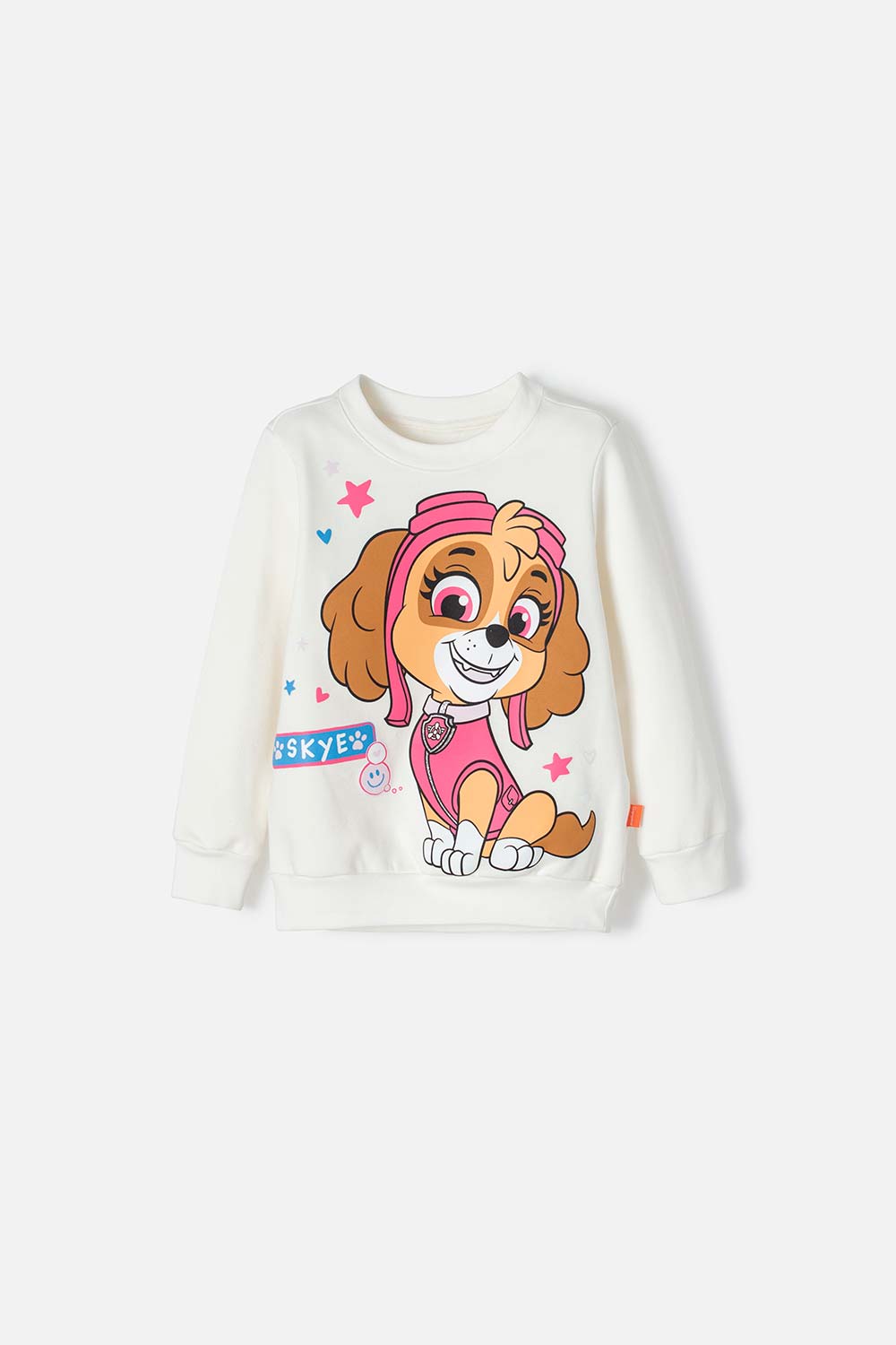 BUZO DE PAW PATROL CERRADO MARFIL PARA NIÑA 2T A 5T