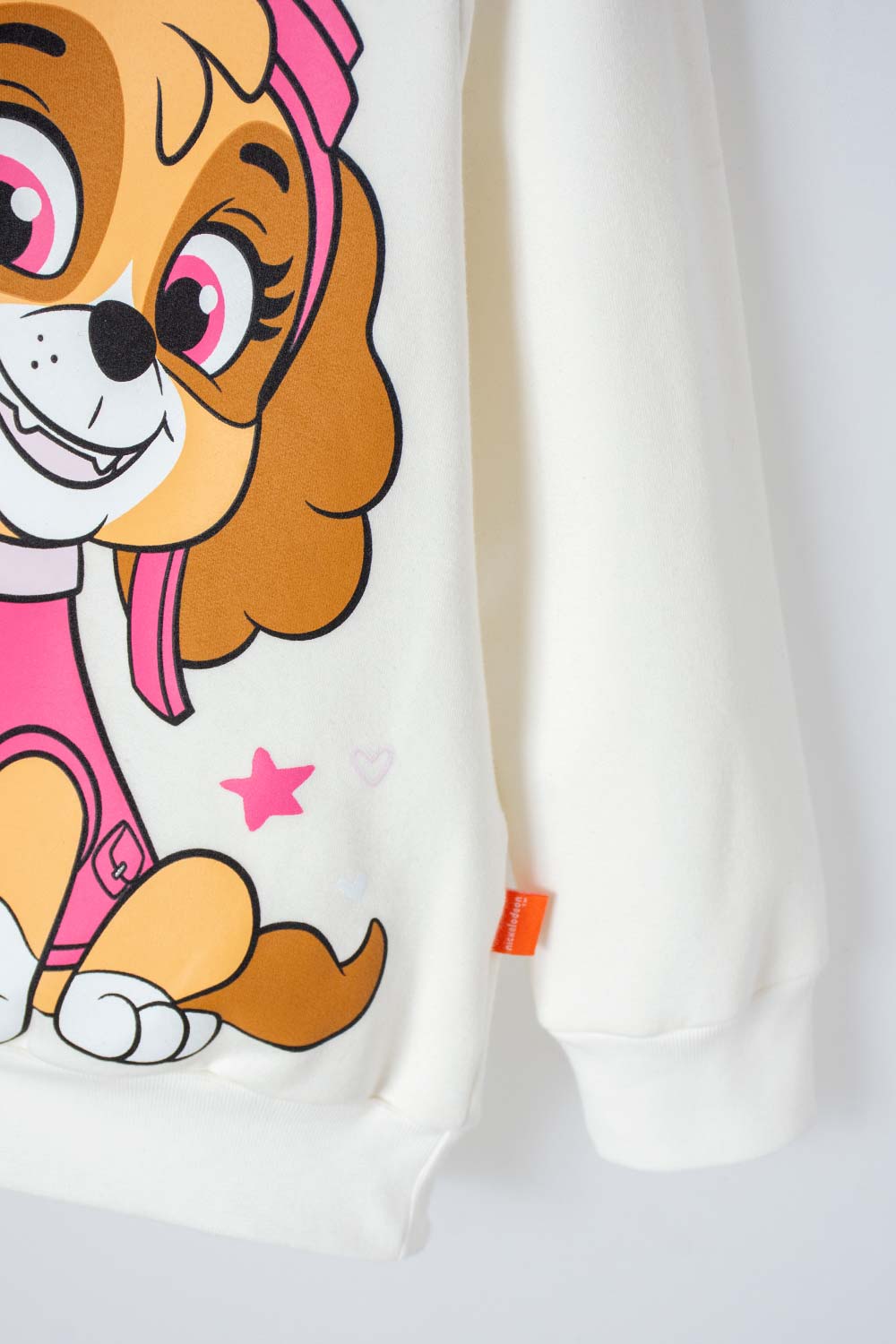 BUZO DE PAW PATROL CERRADO MARFIL PARA NIÑA 2T A 5T