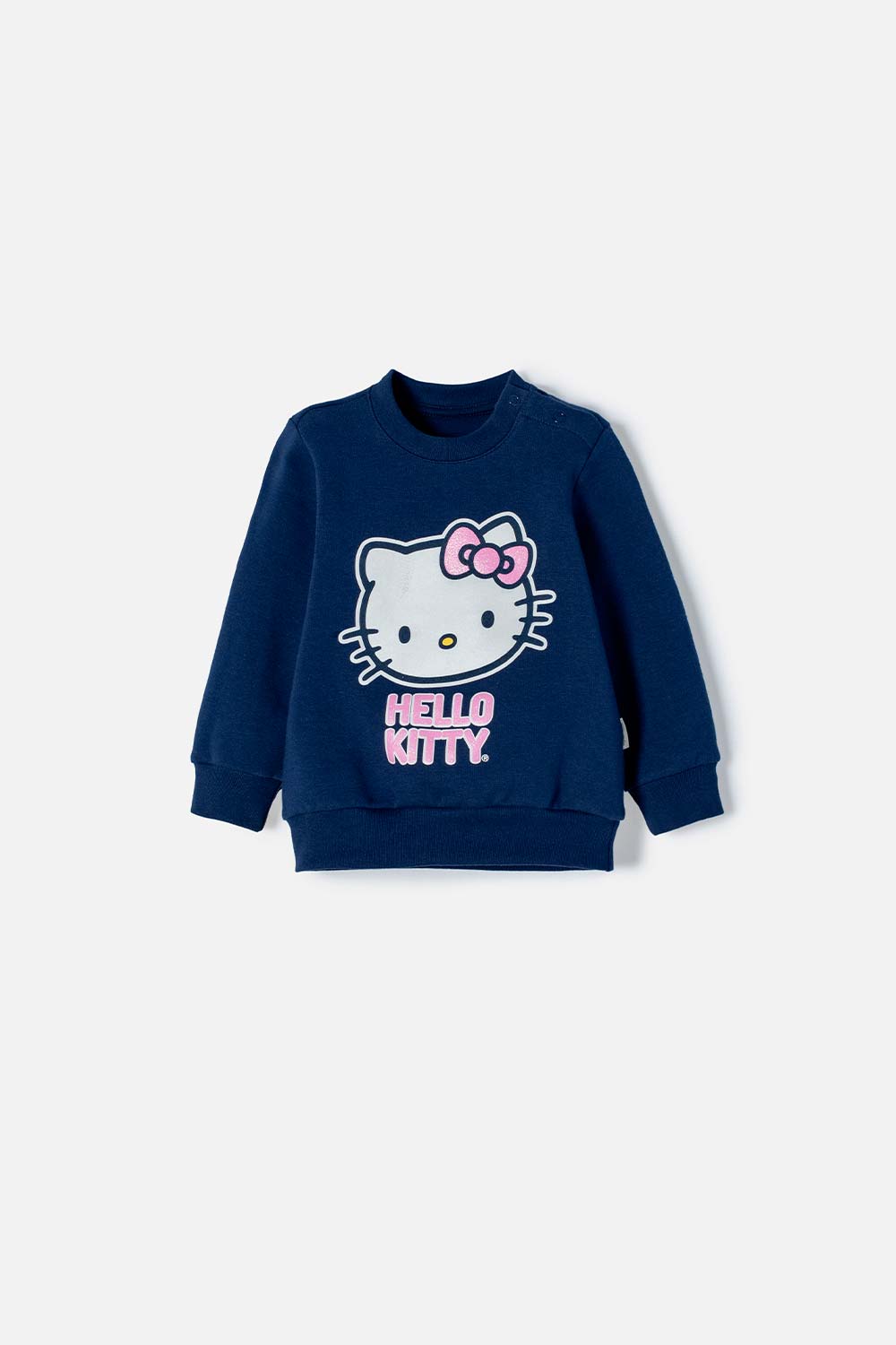 BUZO HELLO KITTY CERRADO AZUL PARA BEBÉ NIÑA