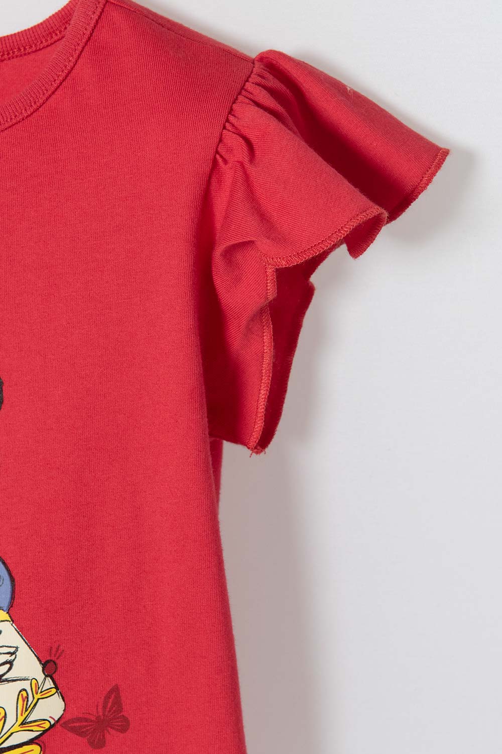 CAMISETA DE BLANCANIEVES ROJA CON BOLERO EN MANGA PARA NIÑA 2T A 5T