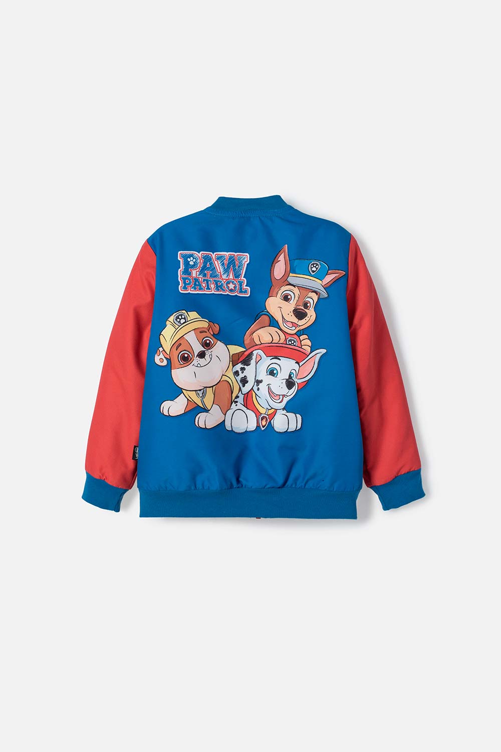 CHAQUETA DE PAW PATROL CON CIERRE AZUL Y ROJO PARA NIÑO 2T A 5T