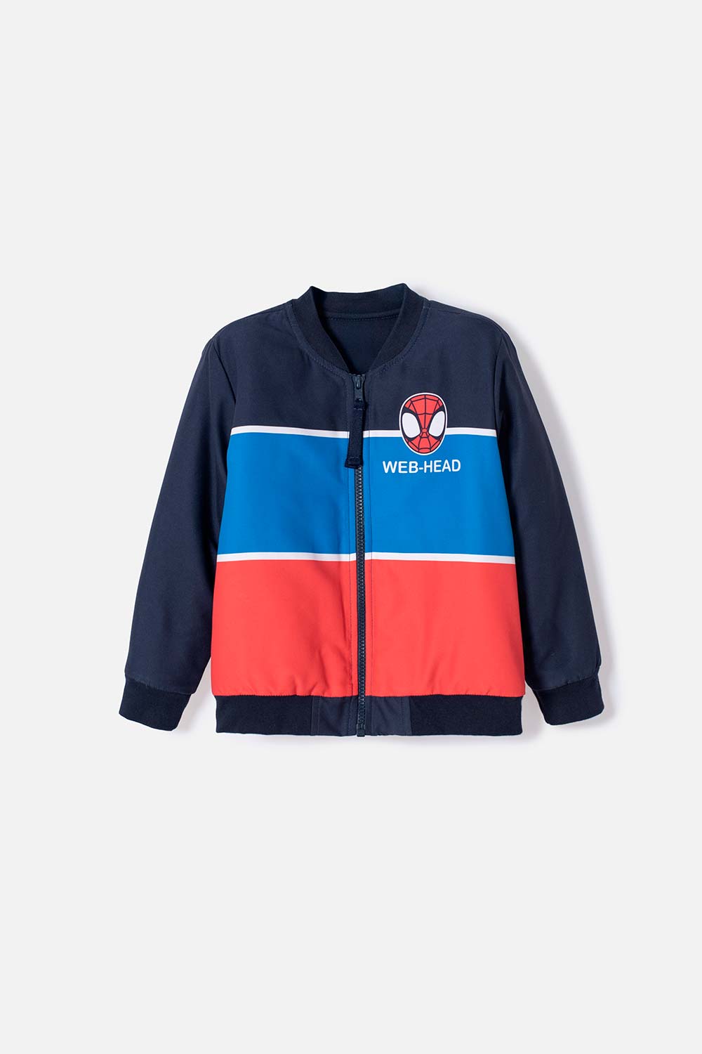 CHAQUETA DE SPIDER-MAN CON CIERRE MULTICOLOR PARA NIÑO 2T A 6T