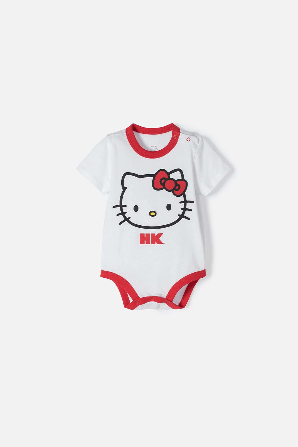 BODY DE HELLO KITTY MANGA CORTA BLANCO PARA BEBÉ NIÑA