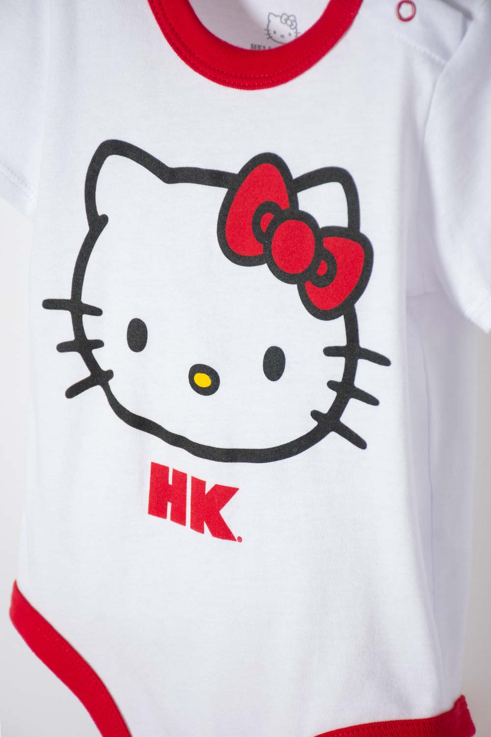 BODY DE HELLO KITTY MANGA CORTA BLANCO PARA BEBÉ NIÑA
