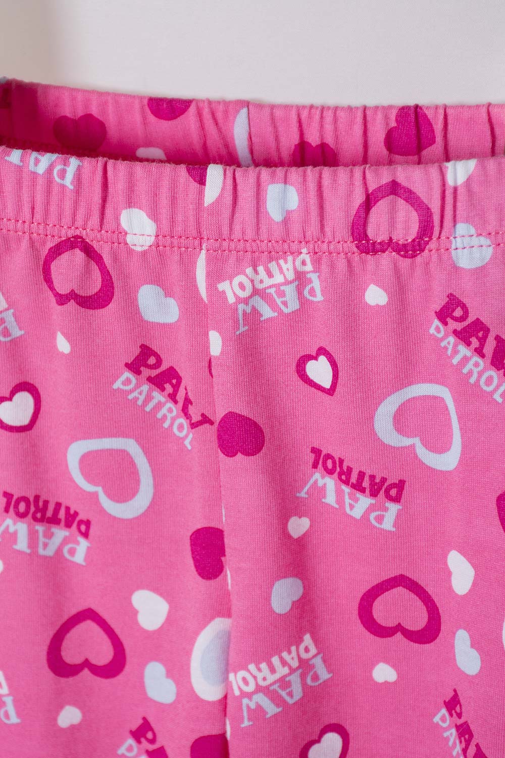 PIJAMA DE PAW PATROL AZUL Y FUCSIA MANGA CORTA PARA NIÑA 2T A 6T