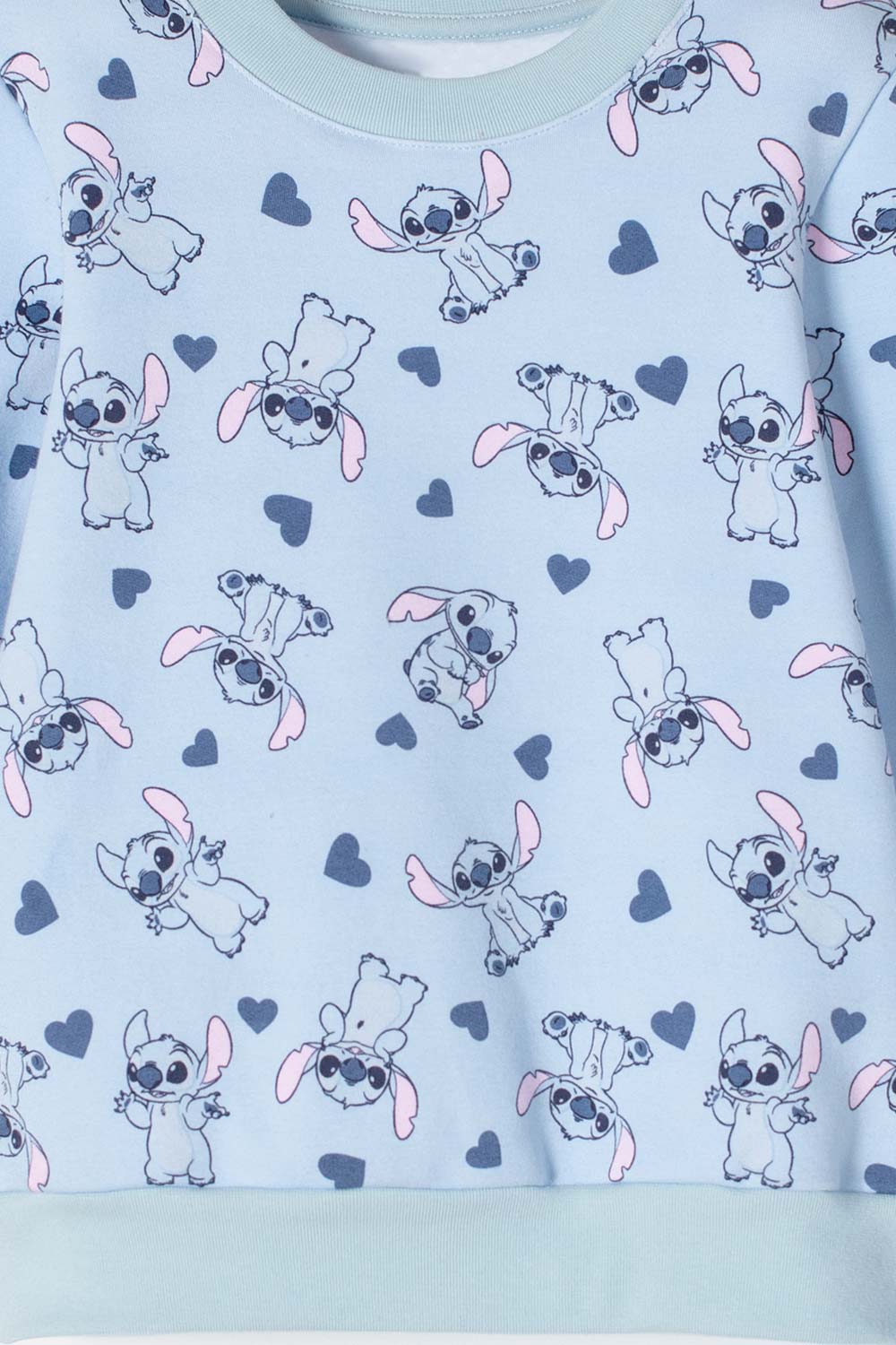 CONJUNTO DE STITCH PANTALÓN LARGO AZUL PARA NIÑA 2T A 5T