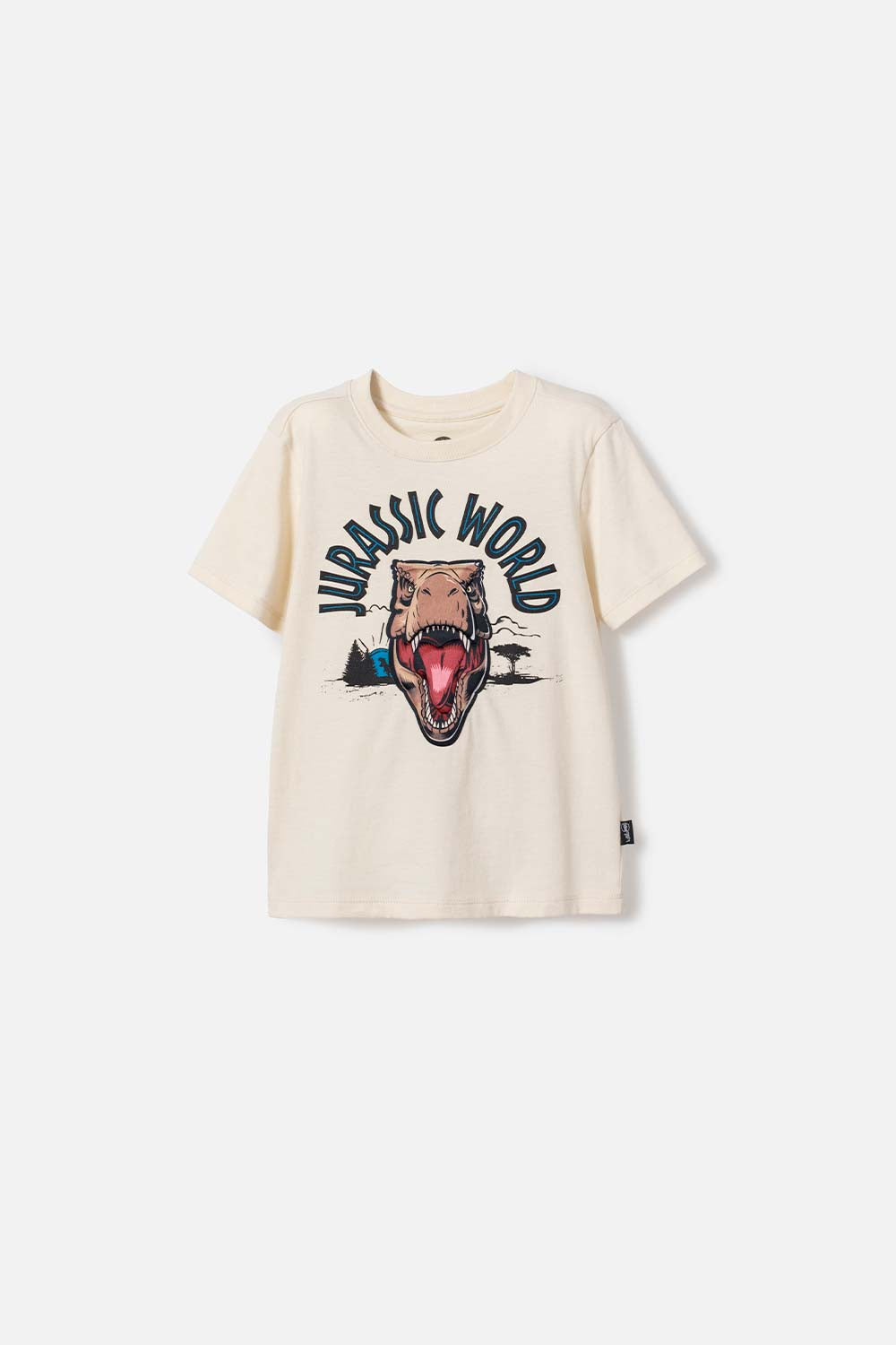 CAMISETA DE JURASSIC WORLD CAFÉ MANGA CORTA PARA NIÑO 2T A 5T